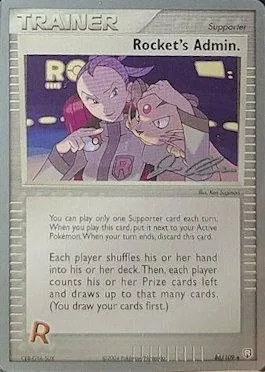 Admin Rocket, carte Pokémon WCD06 086 — extension World Championship Decks 2006