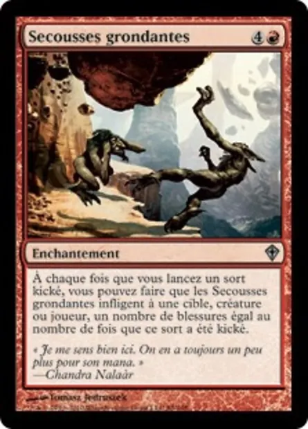 Secousses grondantes, carte Magic WWK 89 — extension Worldwake
