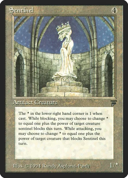 Sentinel, Magic card LEG 294 — Legends set