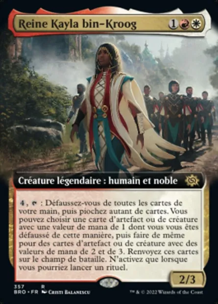 Reine Kayla bin-Kroog, carte Magic BRO 357 — extension La Guerre Fratricide