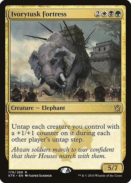 Ivorytusk Fortress, Magic card KTK 179 — Khans of Tarkir set