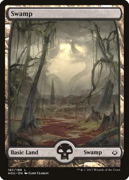 Swamp, Magic card HOU 187 — Hour of Devastation set