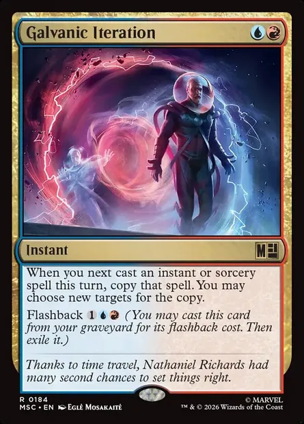 Galvanic Iteration, Magic card MSC 184 — Marvel Super Heroes Commander set
