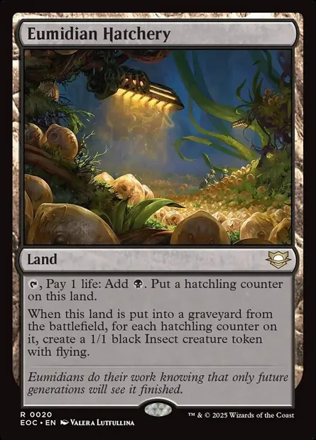 Eumidian Hatchery, Magic card EOC 20 — Edge of Eternities Commander set