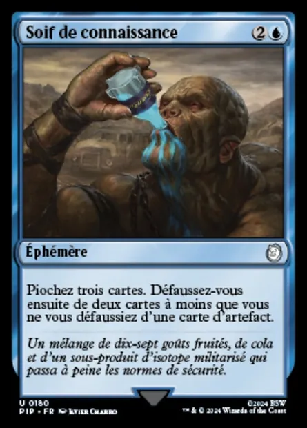 Soif de connaissance, carte Magic PIP 180 — extension Fallout