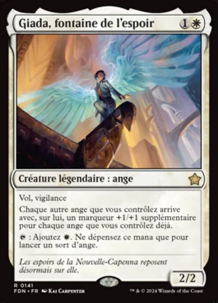 Giada, fontaine de l'espoir, carte Magic FDN 141 — extension Foundations