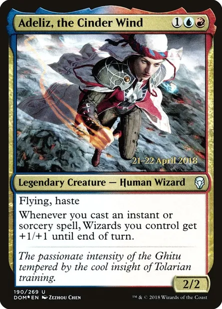 Adeliz, the Cinder Wind, Magic card PDOM 190s — Dominaria Promos set
