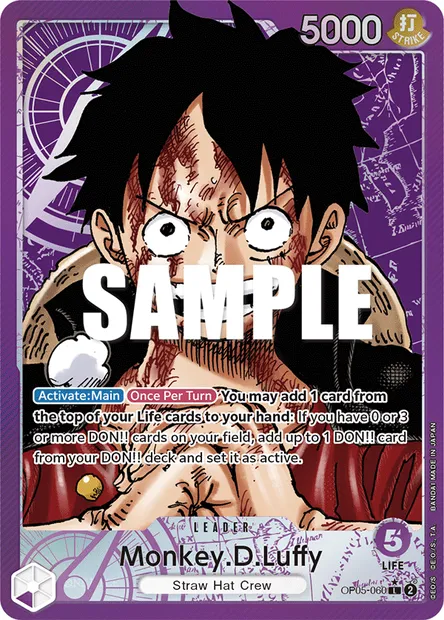 Monkey.D.Luffy, One Piece card OP05-060 — AWAKENING OF THE NEW ERA set