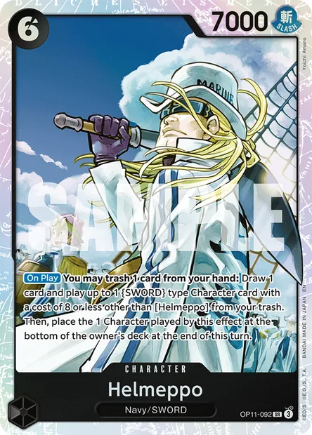 Helmeppo, One Piece card OP11-092 — A FIST OF DIVINE SPEED set