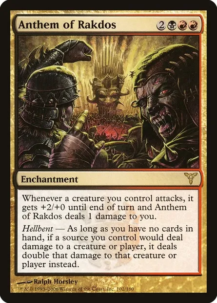 Antienne de Rakdos, carte Magic DIS 102 — extension Discorde