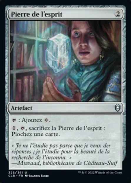Pierre de l'esprit, carte Magic CLB 325 — extension Commander Légendes : la bataille de la Porte de Baldur