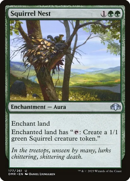Squirrel Nest, Magic card DMR 177 — Dominaria Remastered set