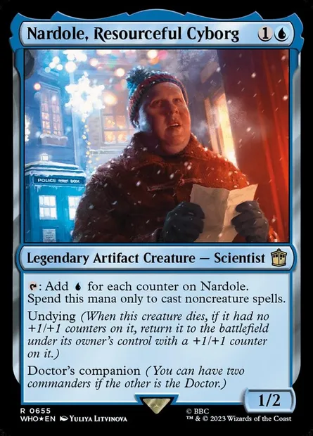 Nardole, Resourceful Cyborg, Magic card WHO 655 — Doctor Who set