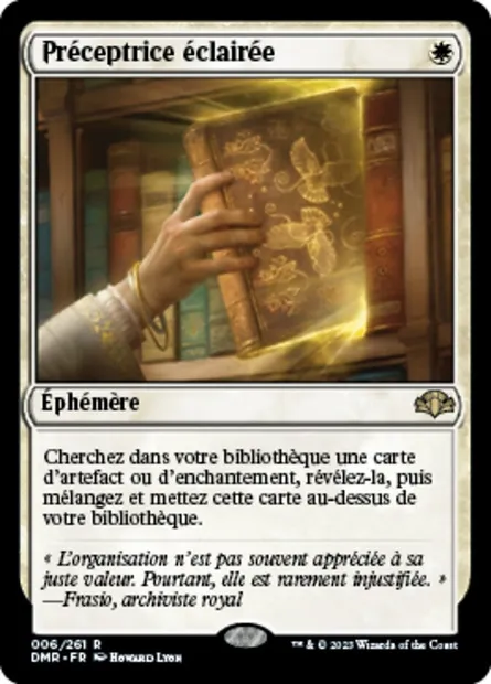 Préceptrice éclairée, carte Magic DMR 6 — extension Dominaria Remastered