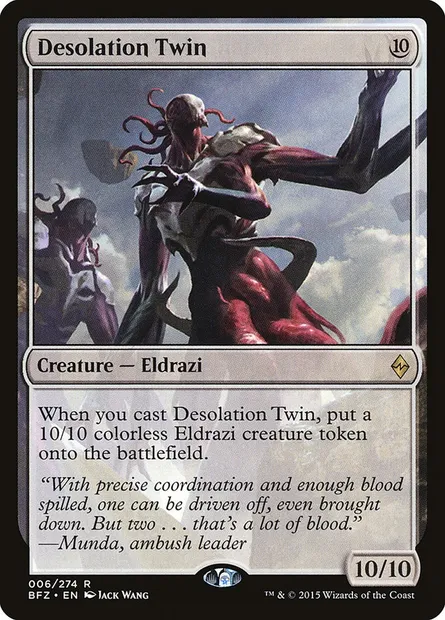 Desolation Twin, Magic card BFZ 6 — Battle for Zendikar set