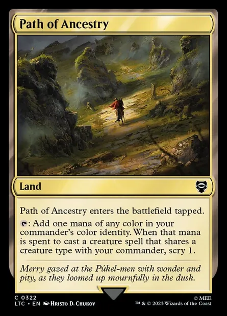 Path of Ancestry, Magic card LTC 322 — Tales of Middle-earth Commander set