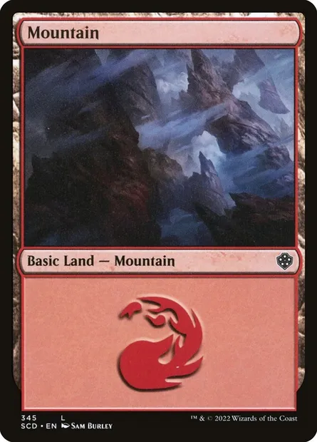 Montagne, carte Magic SCD 345 — extension Starter Commander Decks
