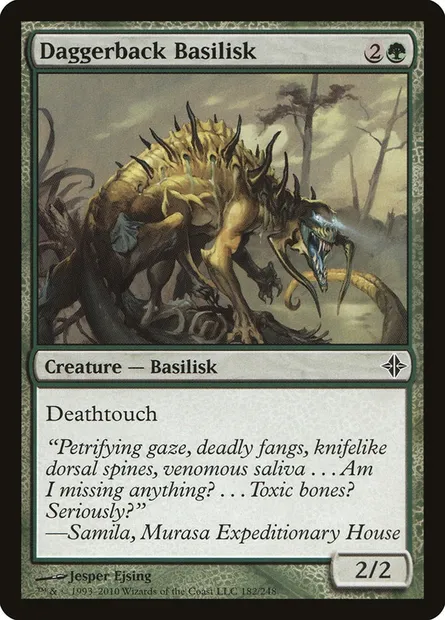Daggerback Basilisk, Magic card ROE 182 — Rise of the Eldrazi set