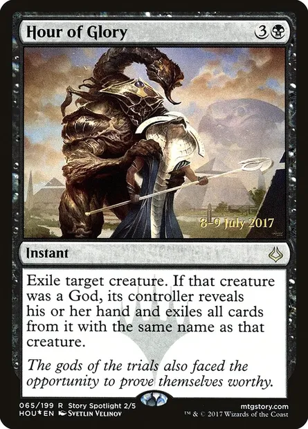 L'Âge de la Gloire, carte Magic PHOU 65s — extension Hour of Devastation Promos