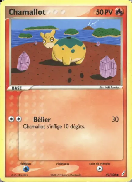 Chamallot, carte Pokémon CG 59 — extension EX Gardiens de Cristal