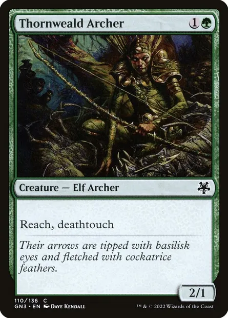 Thornweald Archer, Magic card GN3 110 — Game Night: Free-for-All set
