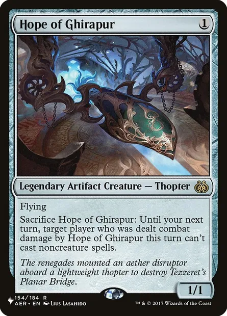 Hope of Ghirapur, Magic card PLST AER-154 — The List set