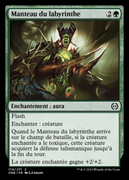 Manteau du labyrinthe, carte Magic ONE 174 — extension Tous Phyrexians