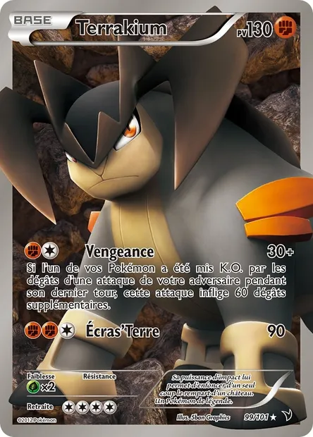 Terrakium, carte Pokémon NVI 99 — extension Nobles Victoires