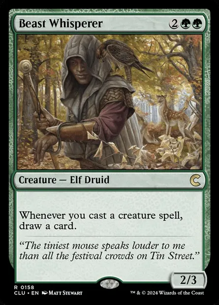 Beast Whisperer, Magic card CLU 158 — Ravnica: Clue Edition set