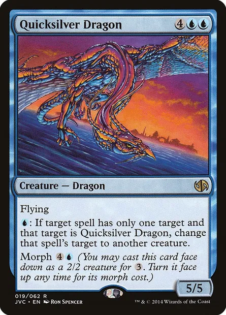 Quicksilver Dragon, Magic card JVC 19 — Duel Decks Anthology: Jace vs. Chandra set