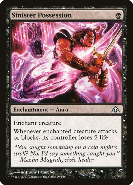 Sinister Possession, Magic card DGM 29 — Dragon's Maze set