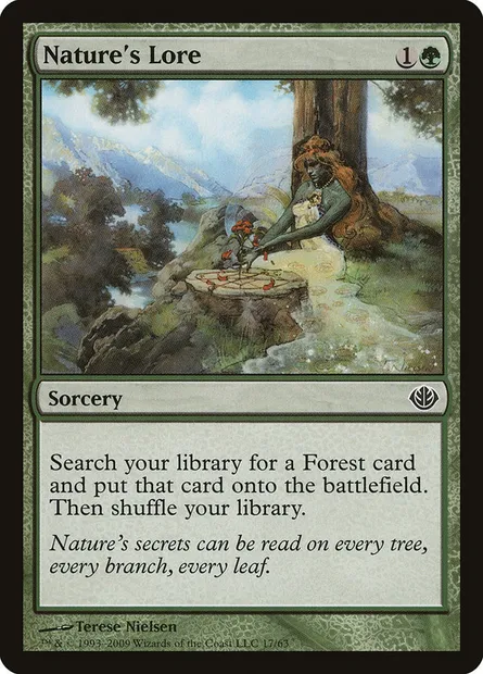 Nature's Lore, Magic card DDD 17 — Duel Decks: Garruk vs. Liliana set