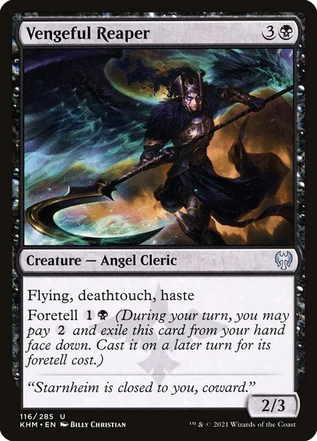 Vengeful Reaper, Magic card KHM 116 — Kaldheim set