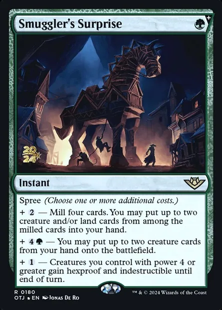 Smuggler's Surprise, Magic card POTJ 180s — Outlaws of Thunder Junction Promos set