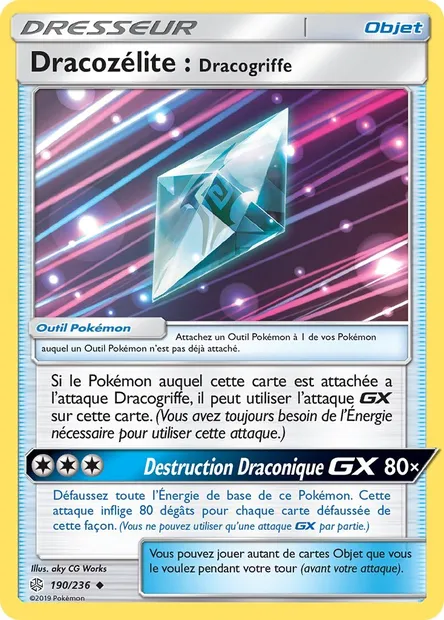 Dracozélite : Dracogriffe, carte Pokémon CEC 190 — extension Éclipse Cosmique