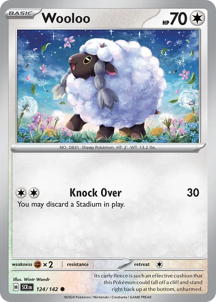 Wooloo, Pokémon card SCR 124 — Stellar Crown set
