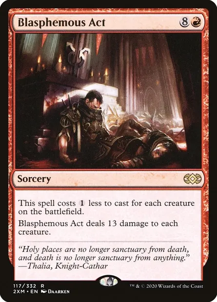 Blasphemous Act, Magic card 2XM 117 — Double Masters set