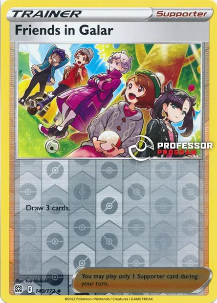 Amis de Galar, carte Pokémon PROF 140 — extension Professor Program