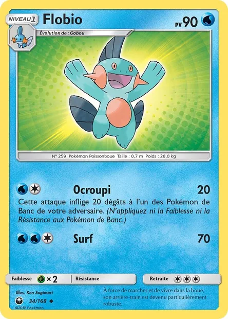 Flobio, carte Pokémon CES 34 — extension Tempête Céleste