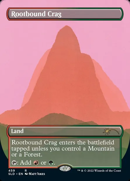 Rootbound Crag, Magic card SLD 459 — Secret Lair Drop set