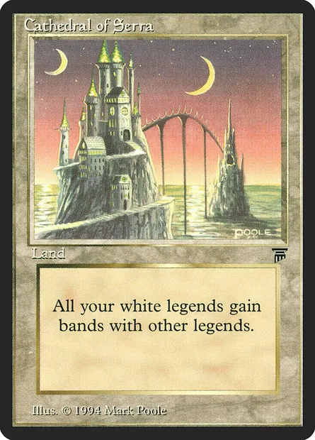 Cathedral of Serra, Magic card LEG 301 — Legends set