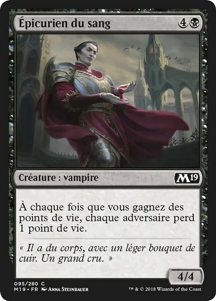 Épicurien du sang, carte Magic M19 95 — extension Core Set 2019