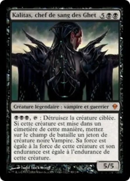 Kalitas, chef de sang des Ghet, carte Magic ZEN 99 — extension Zendikar