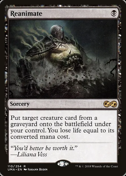Réanimation, carte Magic UMA 110 — extension Ultimate Masters