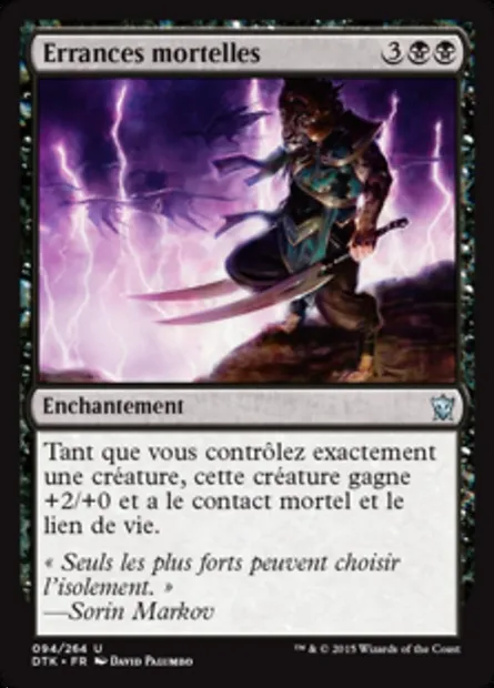 Errances mortelles, carte Magic DTK 94 — extension Les Dragons de Tarkir