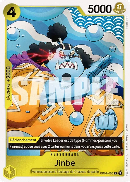 Jinbe, carte One Piece EB02-055 — extension Anime 25th Collection
