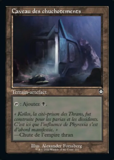 Caveau des chuchotements, carte Magic BRC 211 — extension The Brothers' War Commander