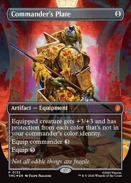 Commander's Plate, Magic card TMC 135 — Teenage Mutant Ninja Turtles Eternal set