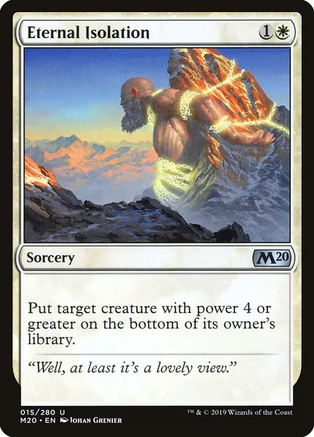Eternal Isolation, Magic card M20 15 — Core Set 2020 set