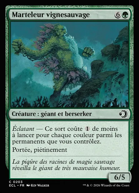 Marteleur vignesauvage, carte Magic ECL 203 — extension Lorwyn Eclipsed